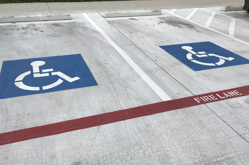ADA Compliance Handicap Parking Covington, Louisiana